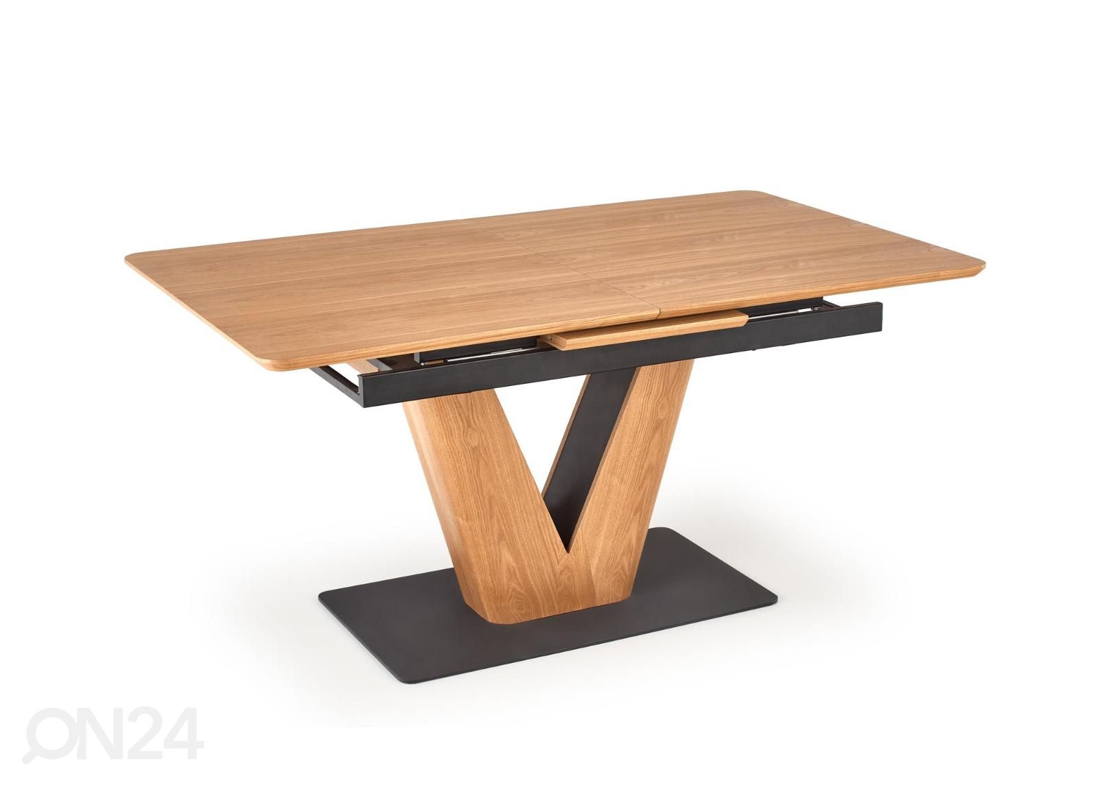 Pikendatav söögilaud 160/200x90 cm suurendatud
