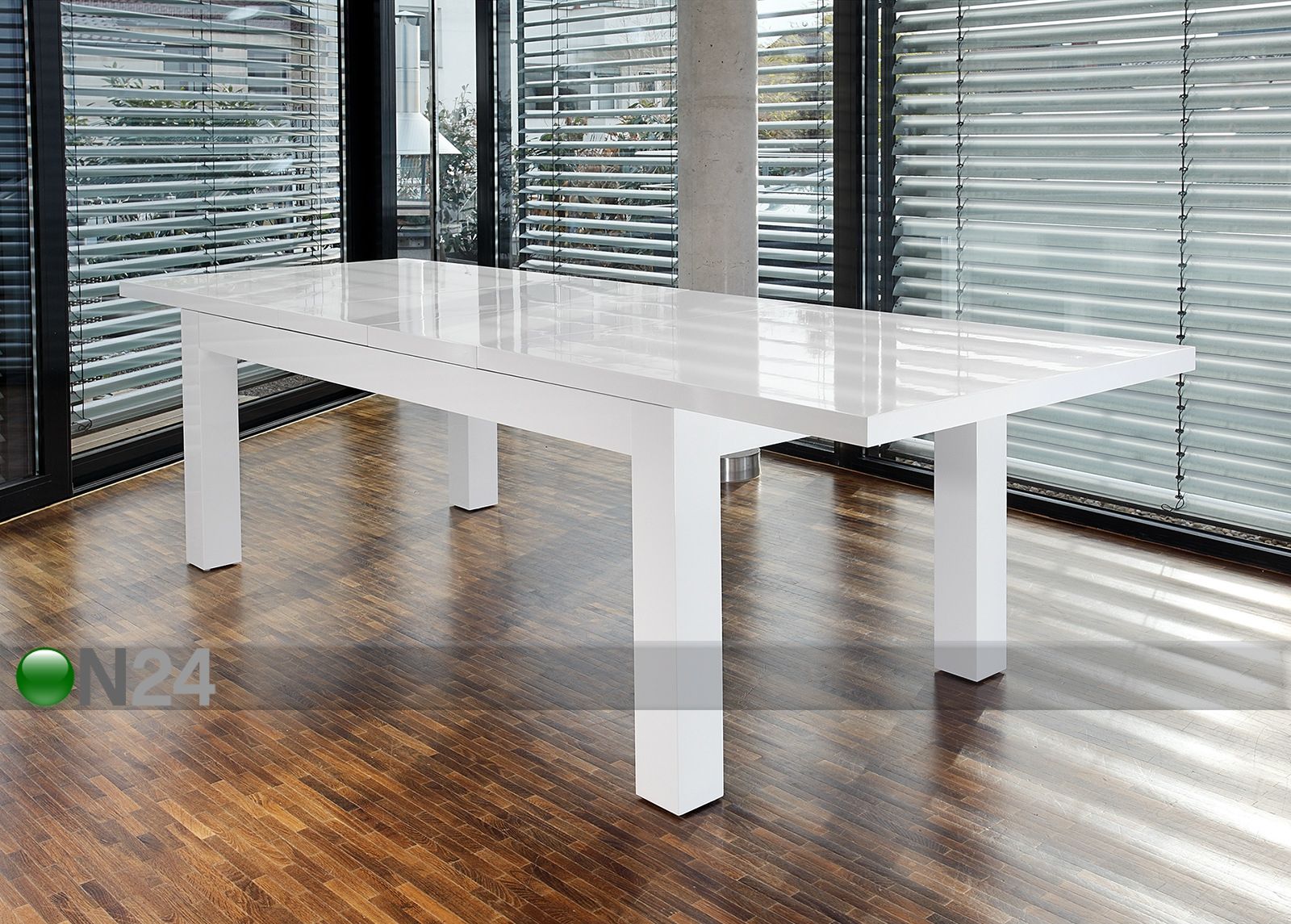 Pikendatav söögilaud 180-260x90 cm suurendatud