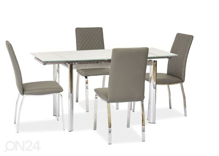 Pikendatav söögilaud 70x100-150 cm suurendatud