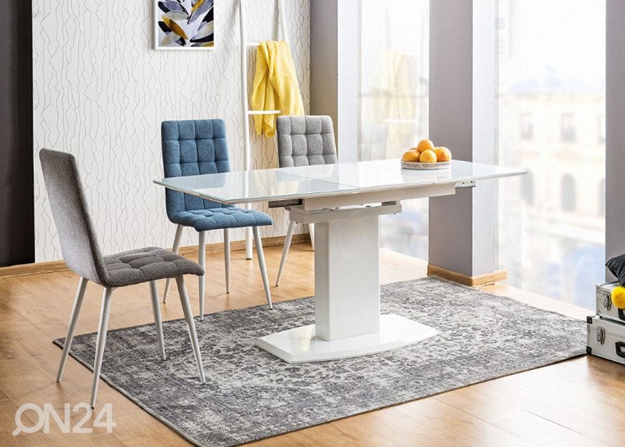 Pikendatav söögilaud 80x120-160 cm suurendatud