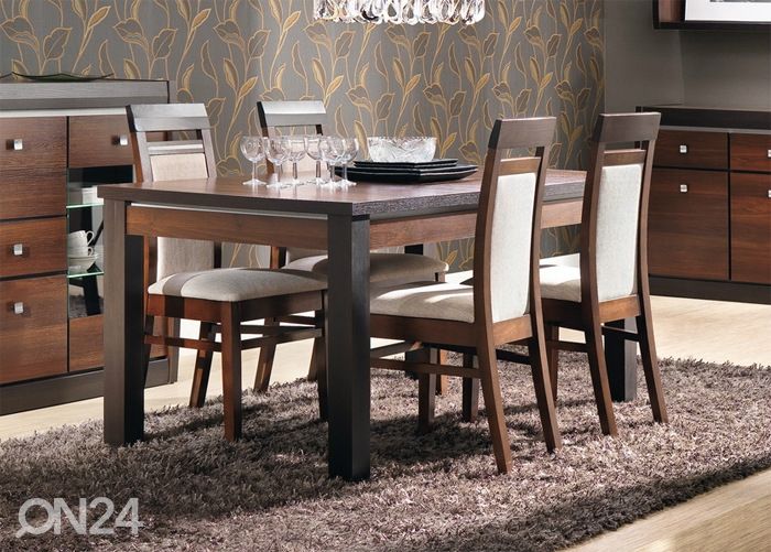 Pikendatav söögilaud 90x160-200 cm suurendatud