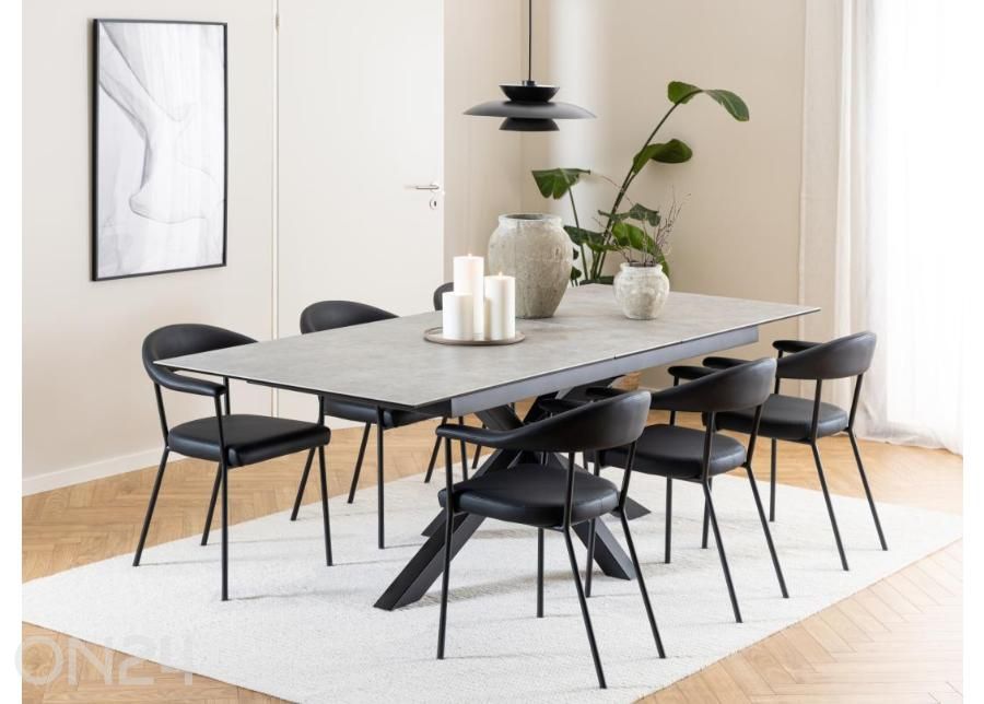 Pikendatav söögilaud Beira 100x200/240 cm suurendatud