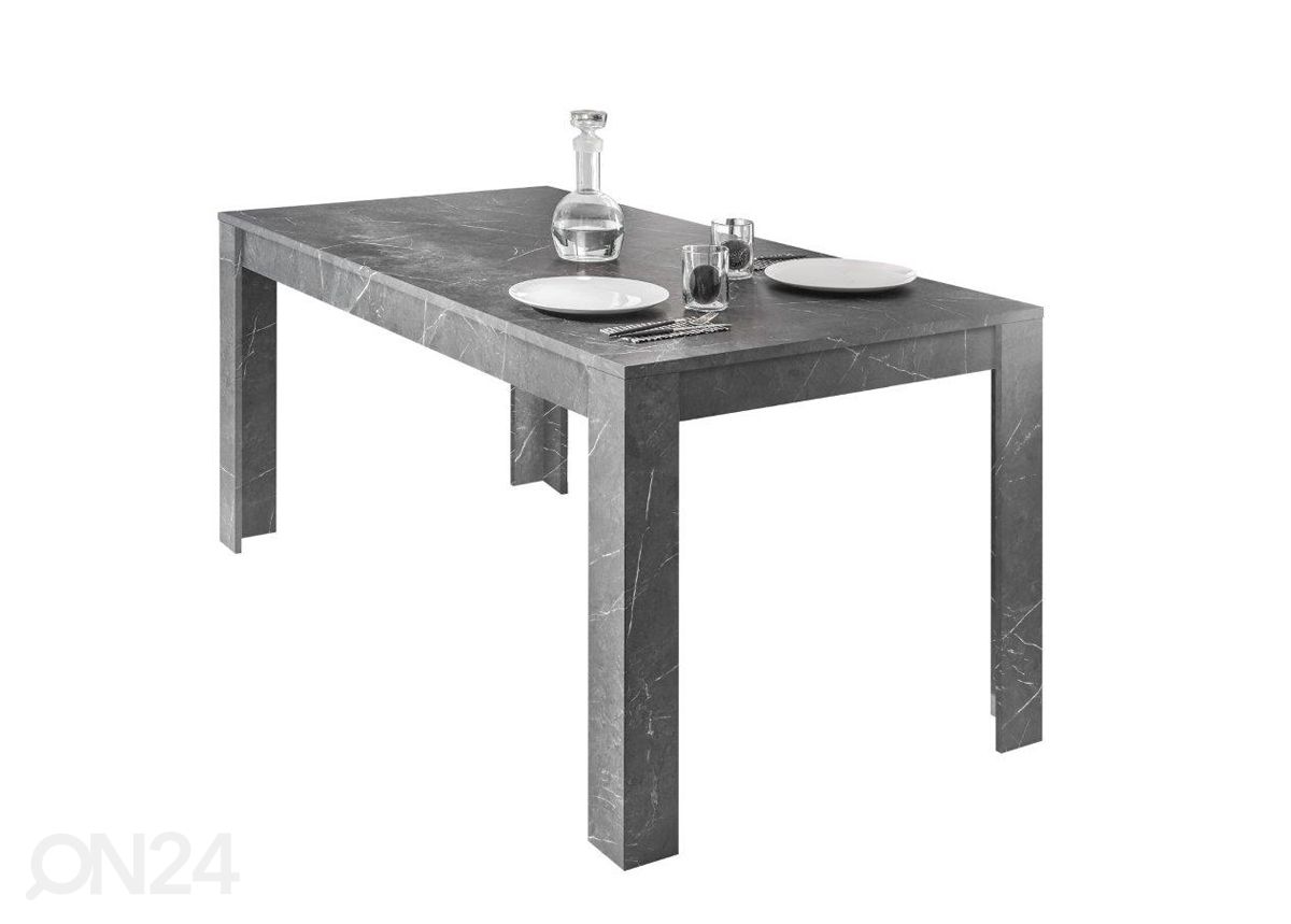 Pikendatav söögilaud Carrara 137-185x90 cm suurendatud