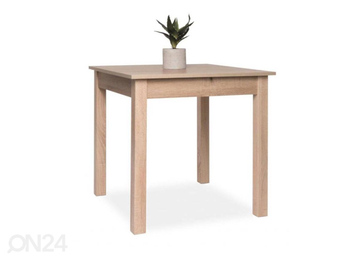 Pikendatav söögilaud Coburg 80/120x80 cm suurendatud