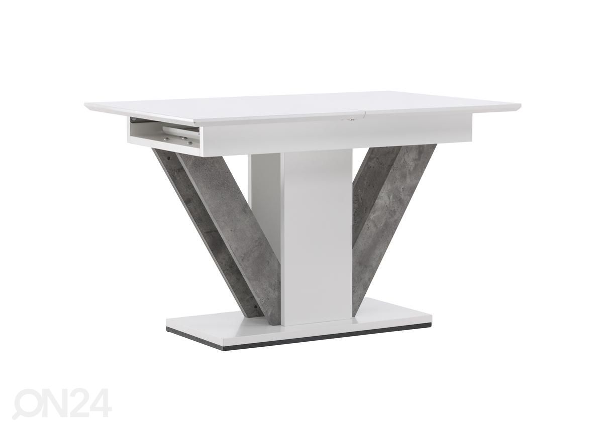 Pikendatav söögilaud Disa 120/160x80cm suurendatud