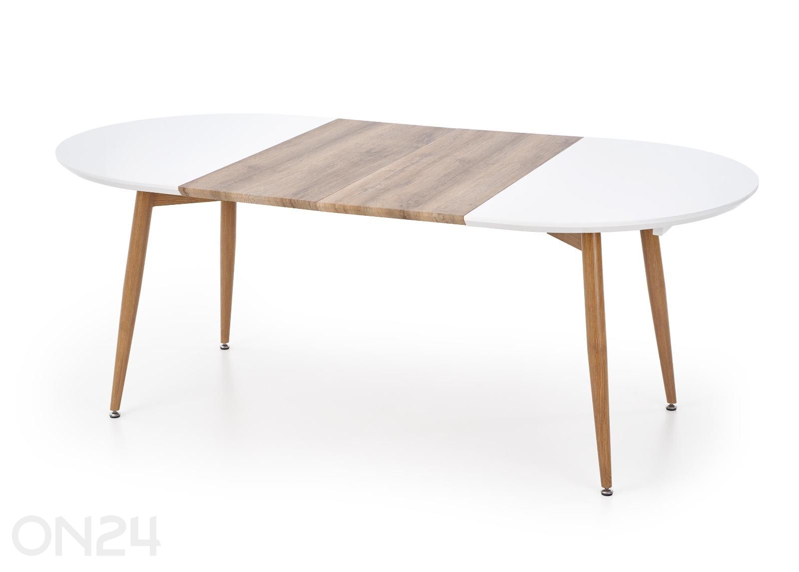 Pikendatav söögilaud Edward 100x120/200 cm suurendatud