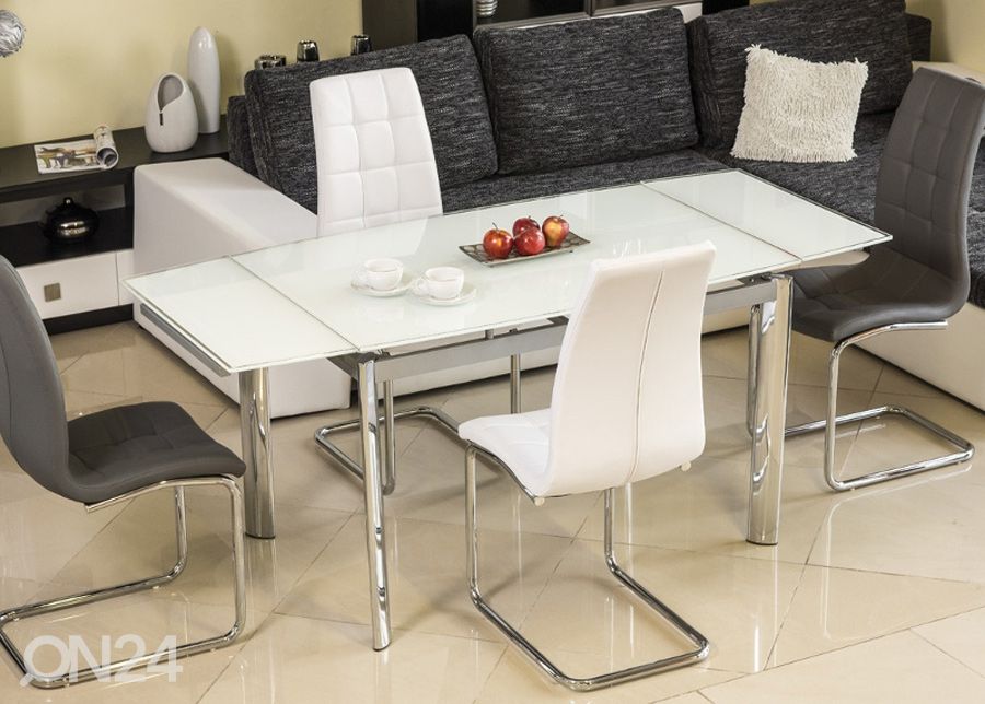Pikendatav söögilaud Gdansk 80x120-180 cm suurendatud