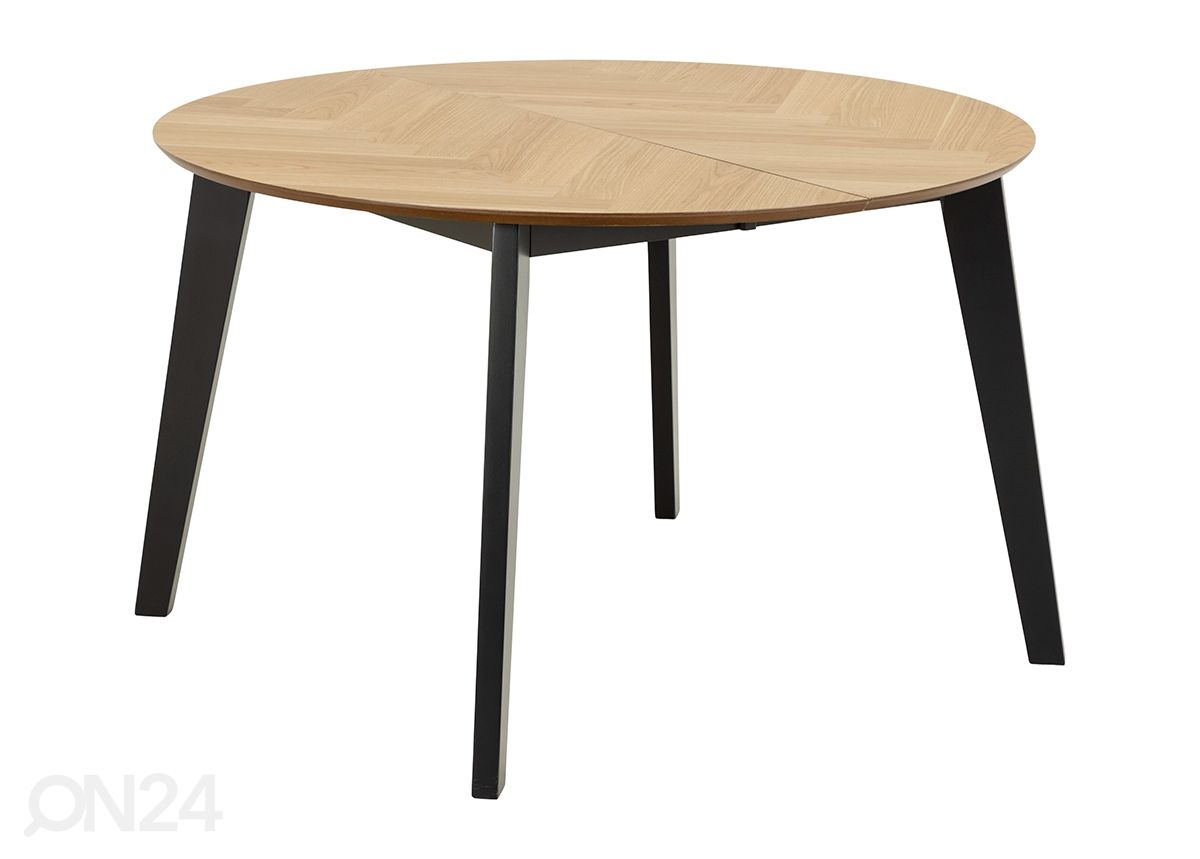 Pikendatav söögilaud Georgetown Ø120/198 cm suurendatud