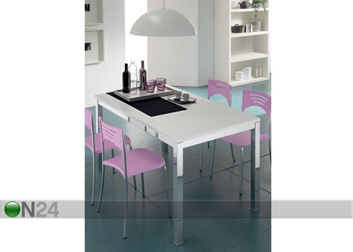 Pikendatav söögilaud Lotus 70x110-170 cm suurendatud