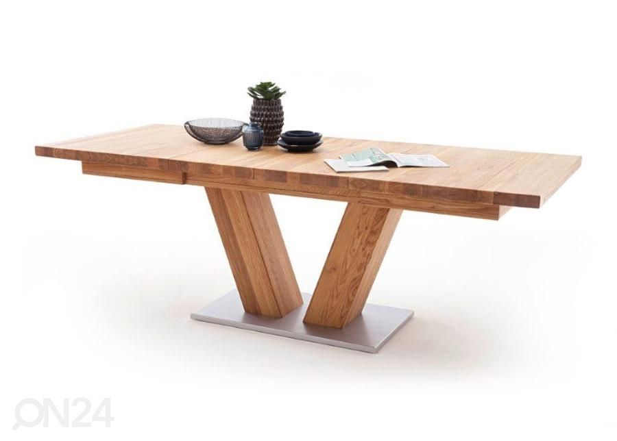 Pikendatav söögilaud Managua 140-220x90 cm suurendatud