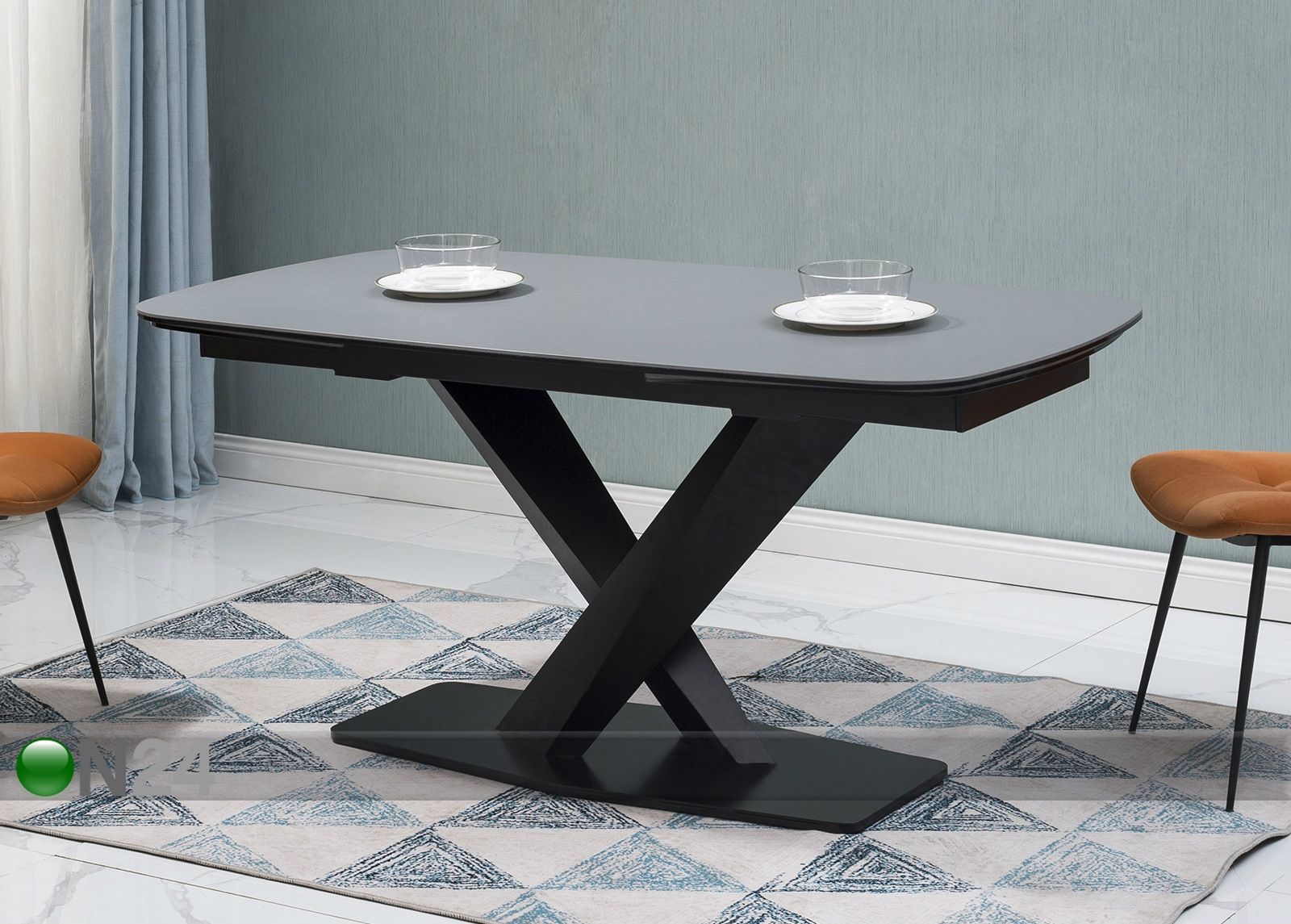 Pikendatav söögilaud Tische 160-240x90 cm suurendatud