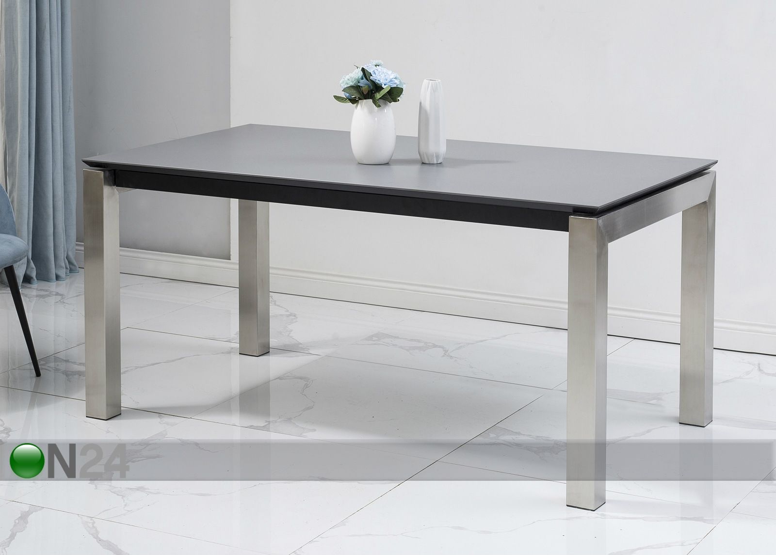 Pikendatav söögilaud Tische 160-240x90 cm suurendatud