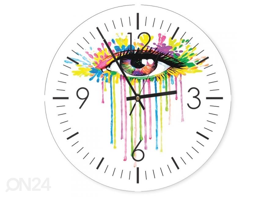 Pildiga seinakell Colorful eye suurendatud