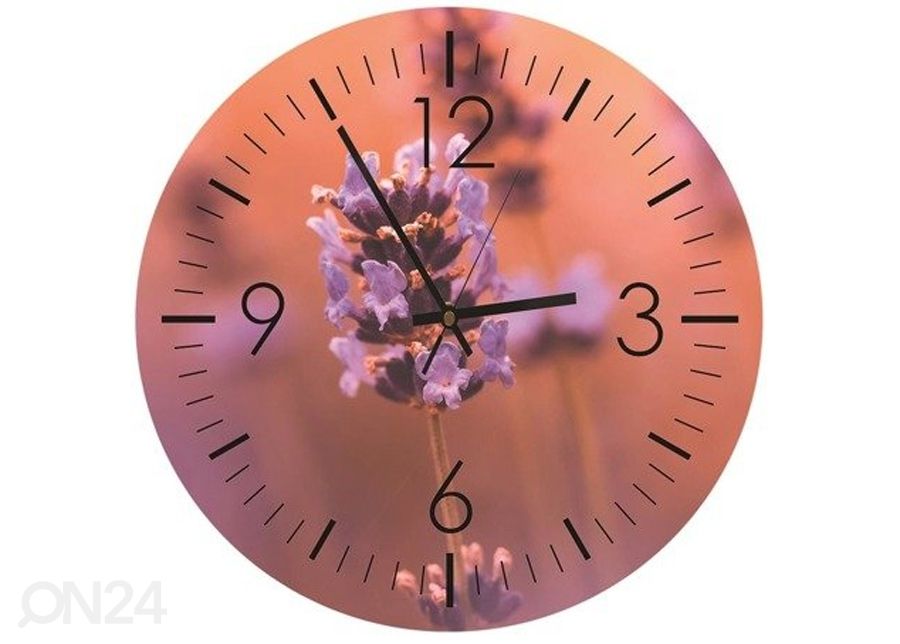 Pildiga seinakell Lavender time suurendatud