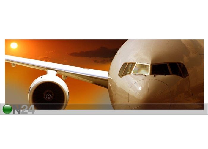 Pilt Airplane Getting Speed 141x50 cm suurendatud