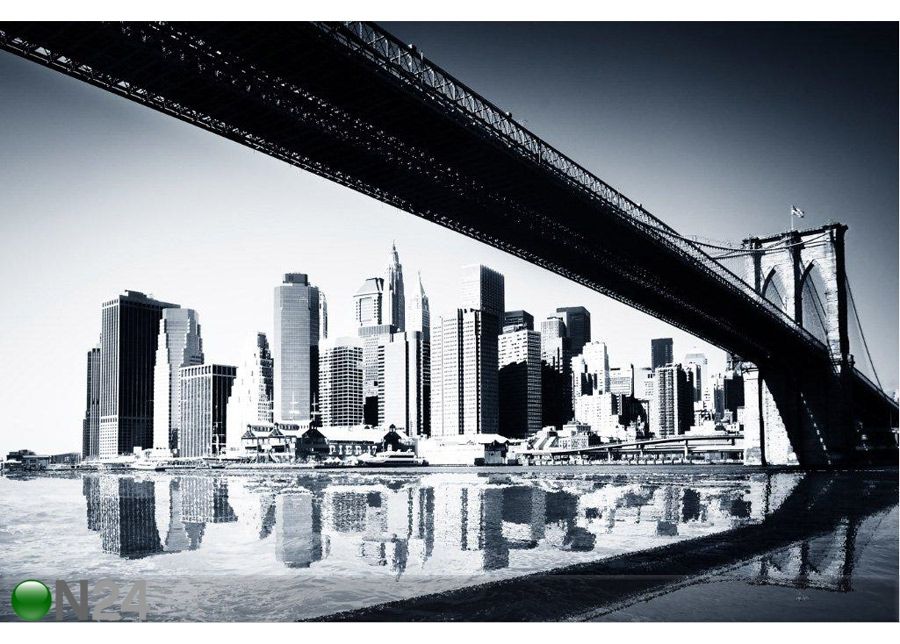 Pilt BW New York Siluette 134x90 cm suurendatud