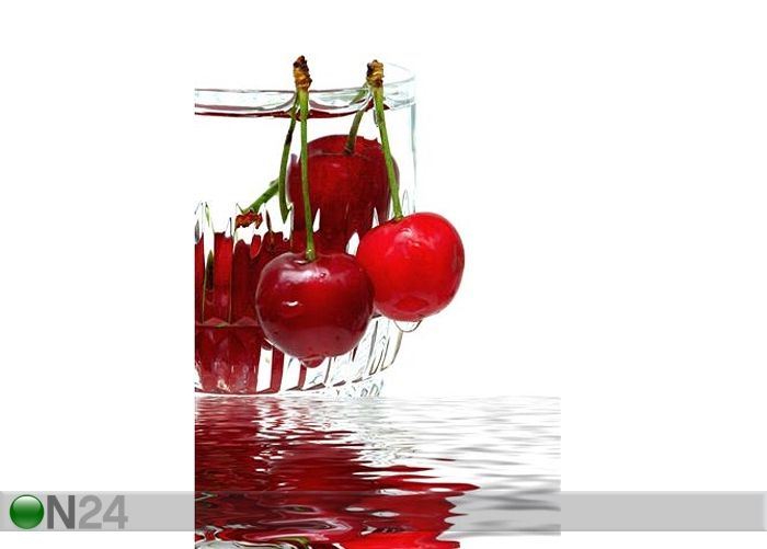 Pilt Fresh Cup of Cherries 90x135 cm suurendatud