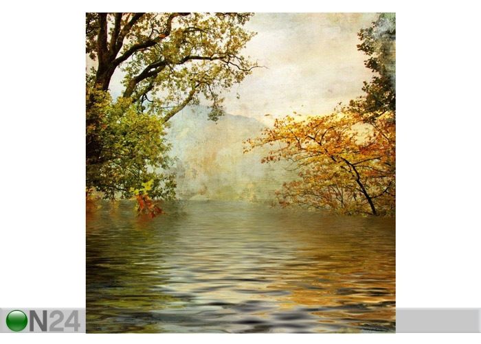 Pilt Golden Lake 120x124 cm suurendatud
