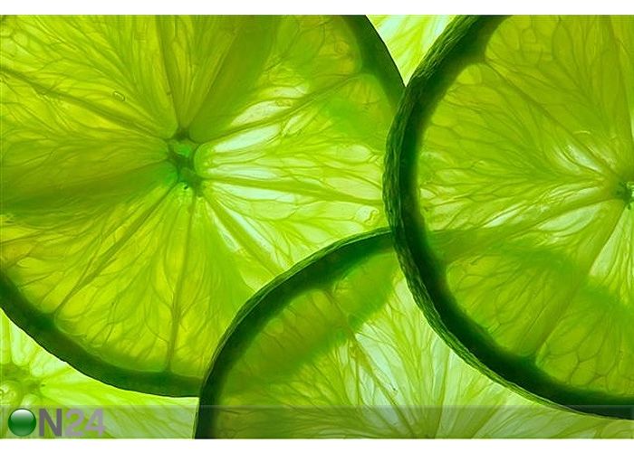 Pilt Green Lime Slices 135x90 cm suurendatud