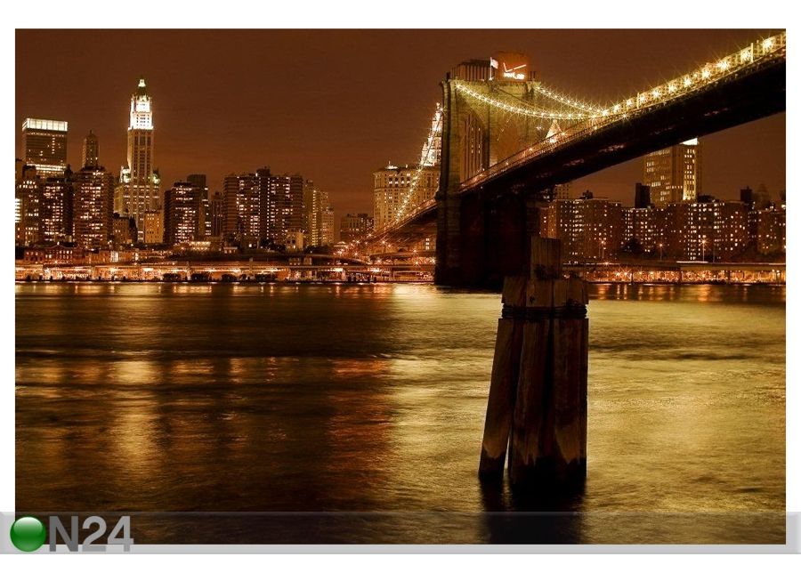 Pilt Manhattan and Brooklyn Bridge 60x40 cm suurendatud