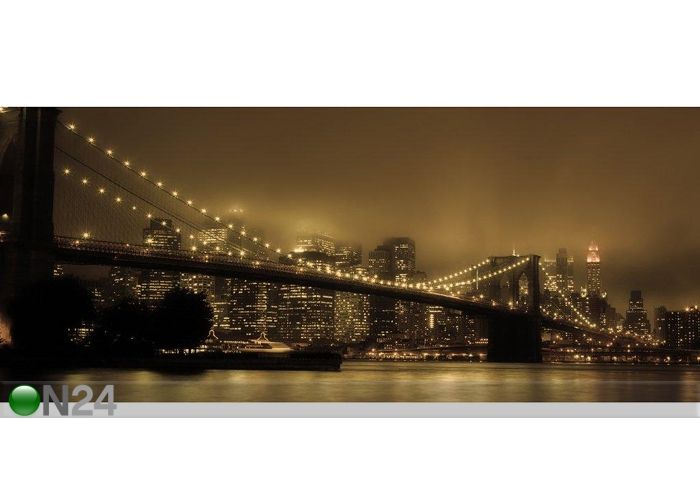 Pilt Manhattan Bridge in NY 118x50 cm suurendatud
