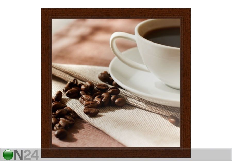 Pilt Modern - White cup of coffee 18x18 cm suurendatud