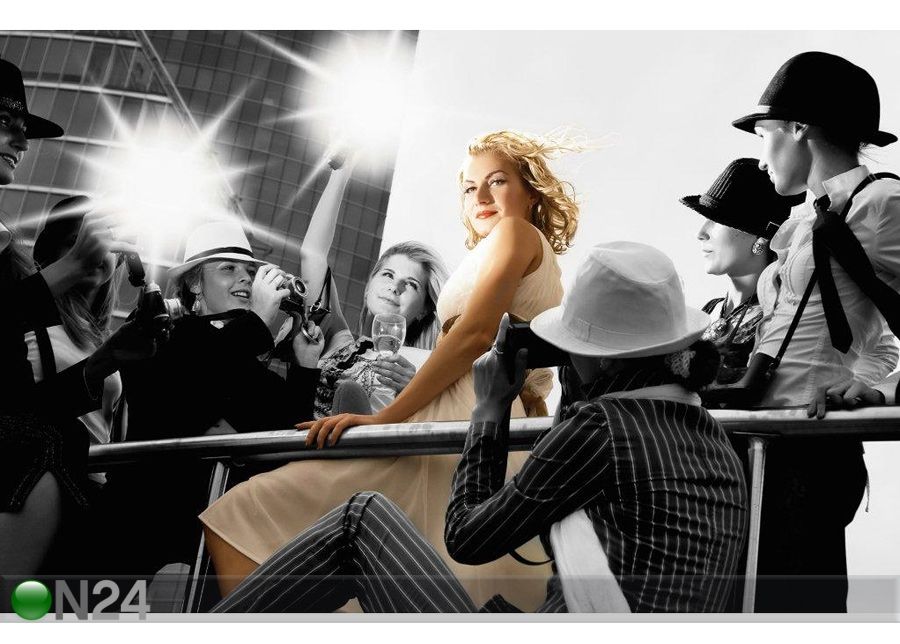 Pilt Superstar Crowded by Paparazzi 155x100 cm suurendatud