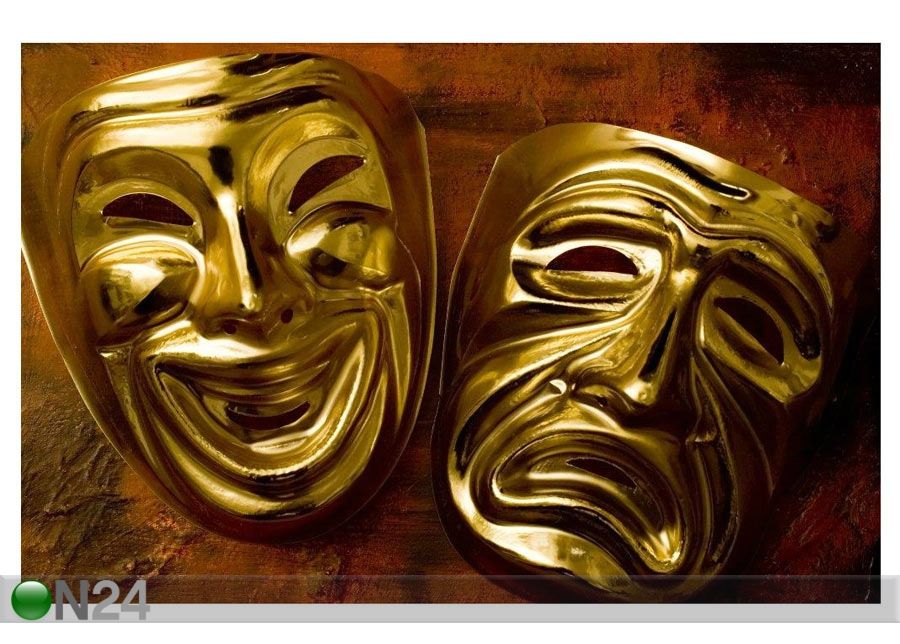 Pilt Theatrical Mask of Tragedy and Comedy 199x130 cm suurendatud