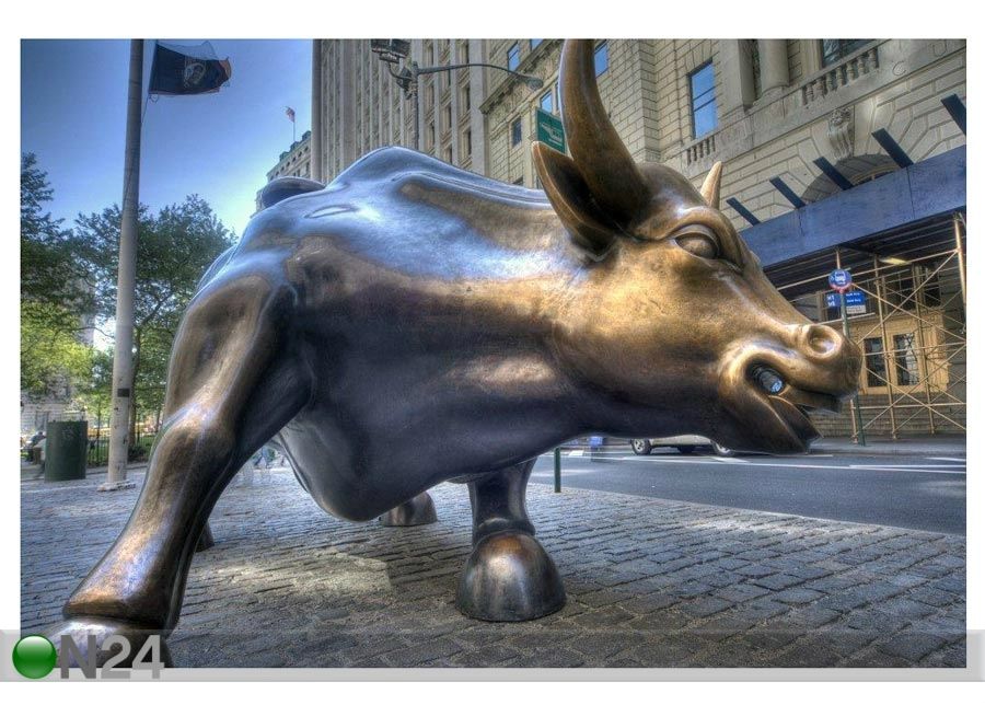 Pilt Wall Street Bull 135x90 cm suurendatud