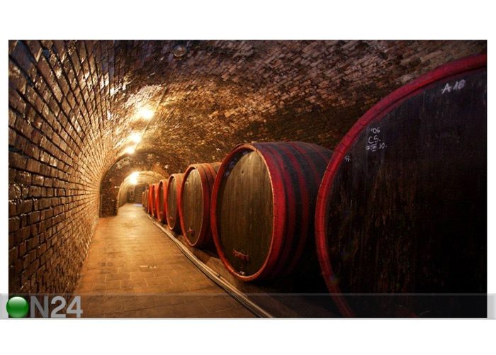 Pilt Wine Barrels in the Old Cellar 2 69x40 cm suurendatud