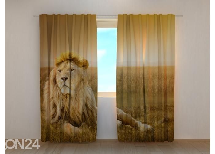 Pimendav fotokardin King of Beasts 240x220 cm suurendatud