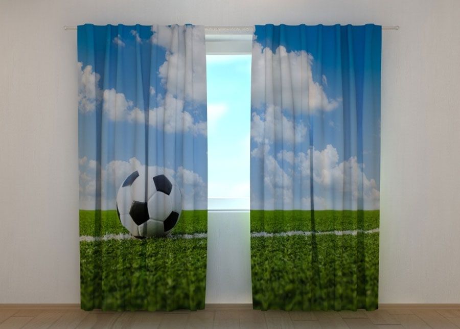 Pimendav kardin Ball on a Football Pitch 240x220 cm suurendatud