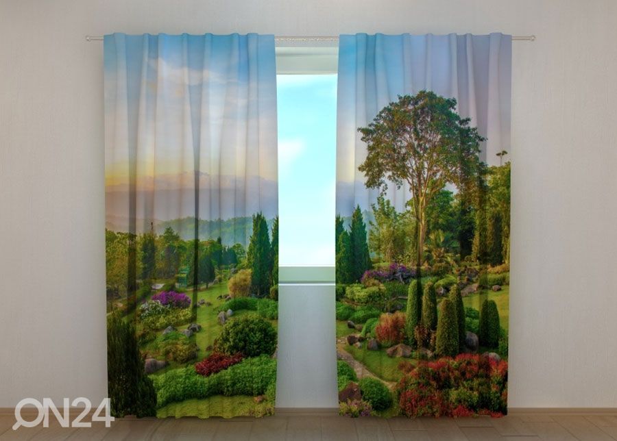 Pimendav kardin Beautiful garden 240x220 cm suurendatud