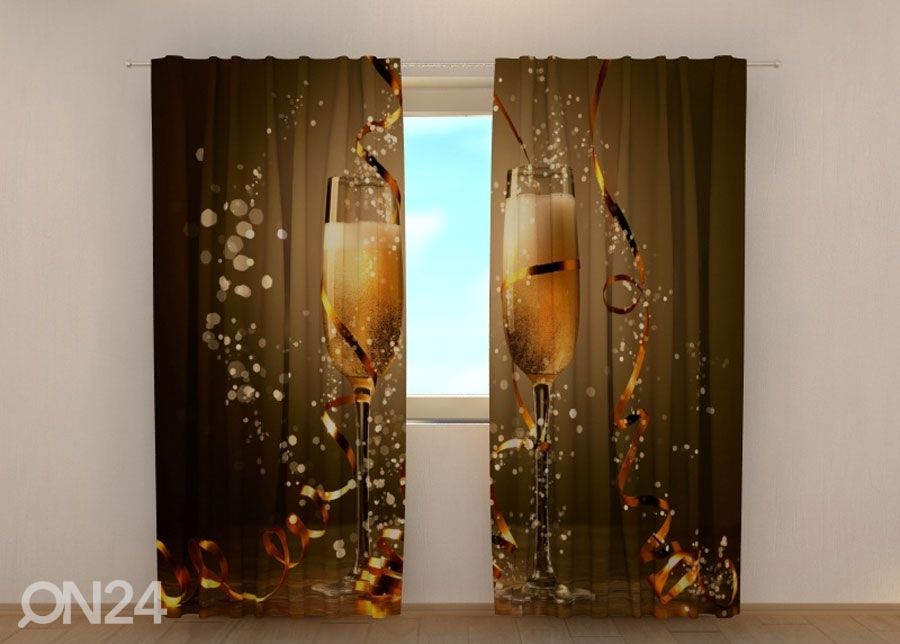 Pimendav kardin Christmas champagne 240x220 cm suurendatud