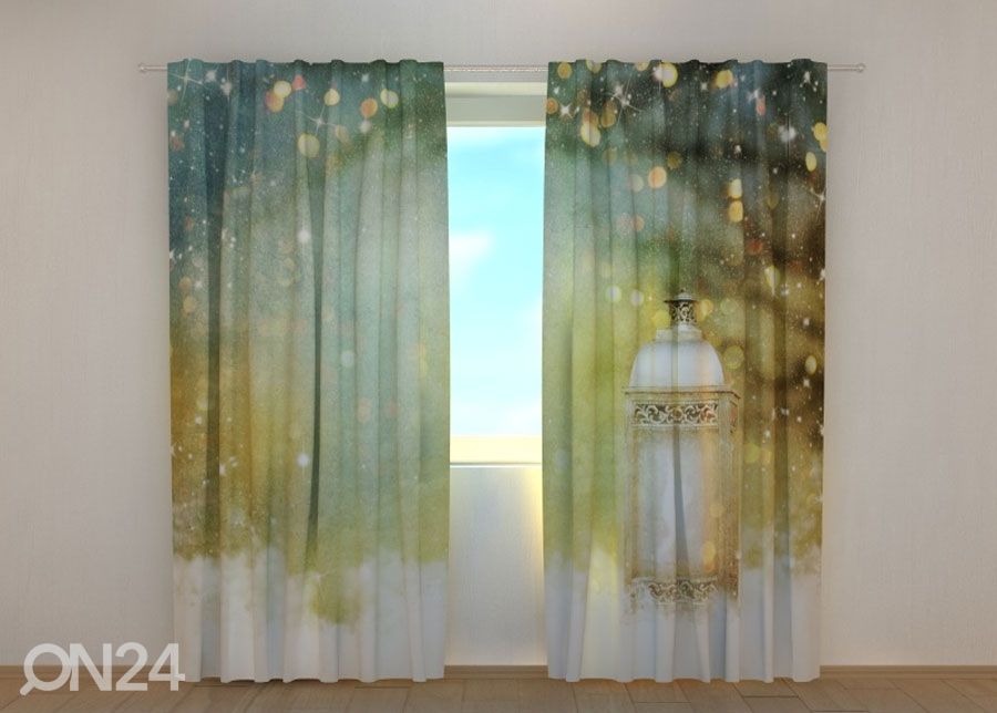 Pimendav kardin Christmas lantern 240x220 cm suurendatud