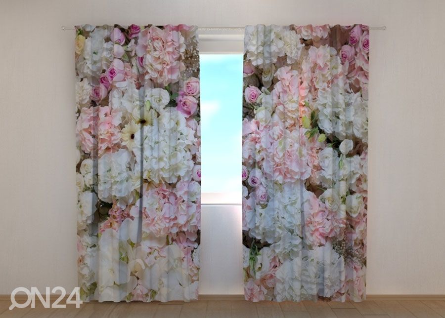 Pimendav kardin Flowers Background 240x220 cm suurendatud