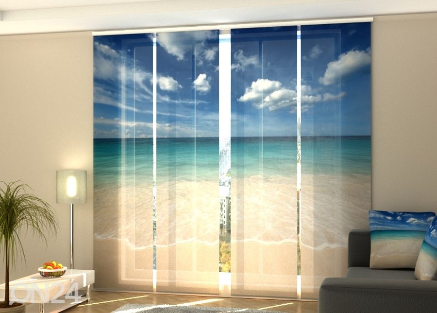 Pimendav paneelkardin Golden sand 240x240 cm suurendatud