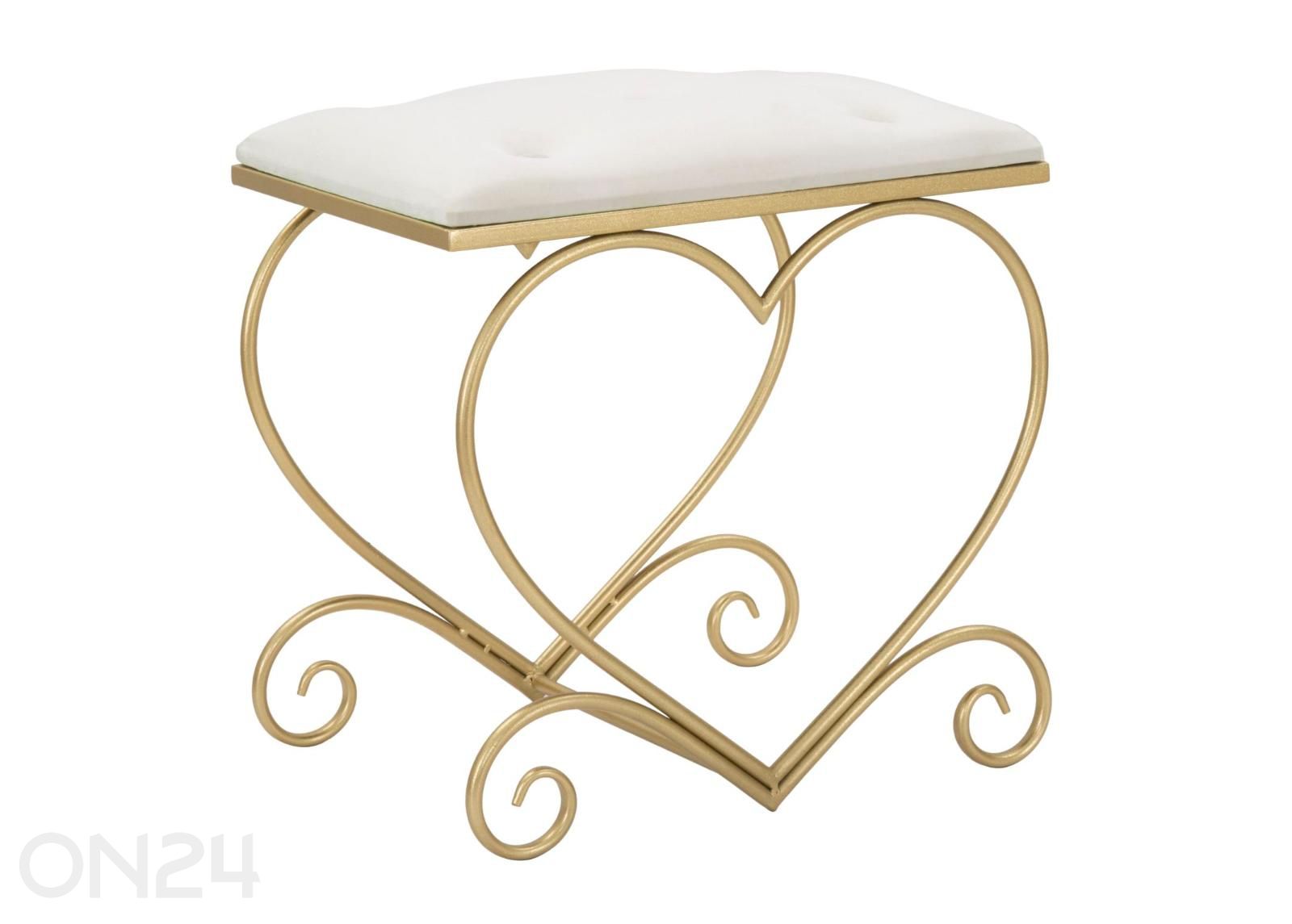 Pink Heart, kreemjas/kuldne suurendatud