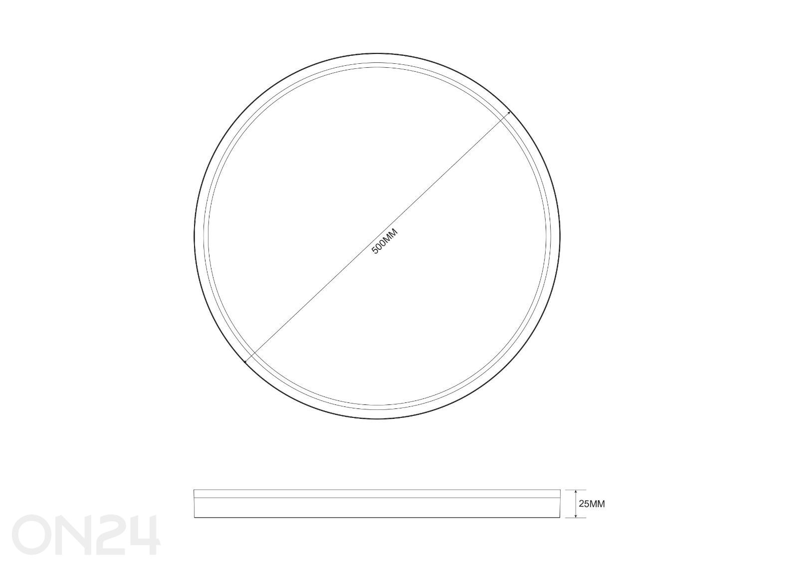 Plafoon Bove Gold 50 suurendatud