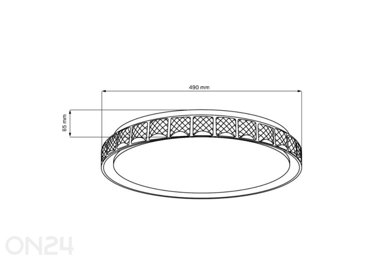 Plafoon Nina LED Ø 49 cm suurendatud