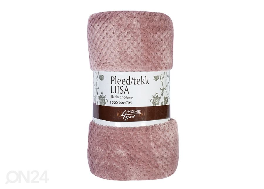Pleed Liisa Coral 150x200 cm suurendatud