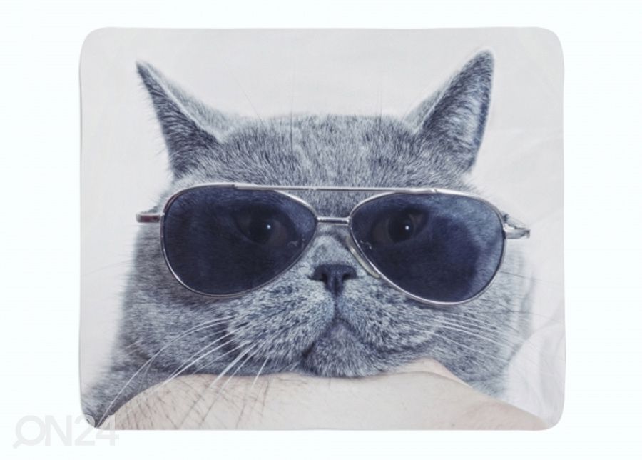 Pleed Stylish Cat 130x150 cm suurendatud