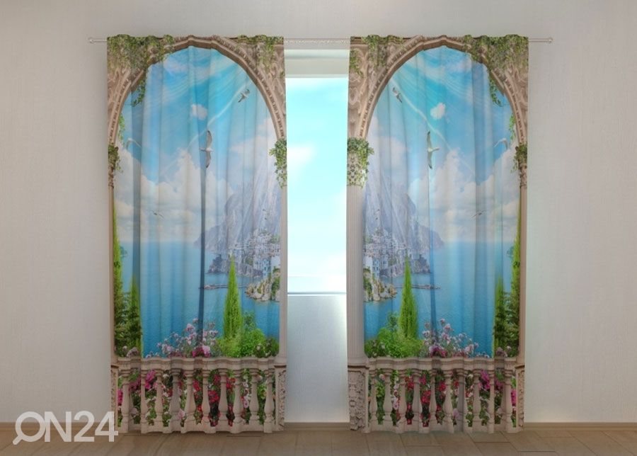 Poolpimendav kardin Beautiful view 240x220 cm suurendatud