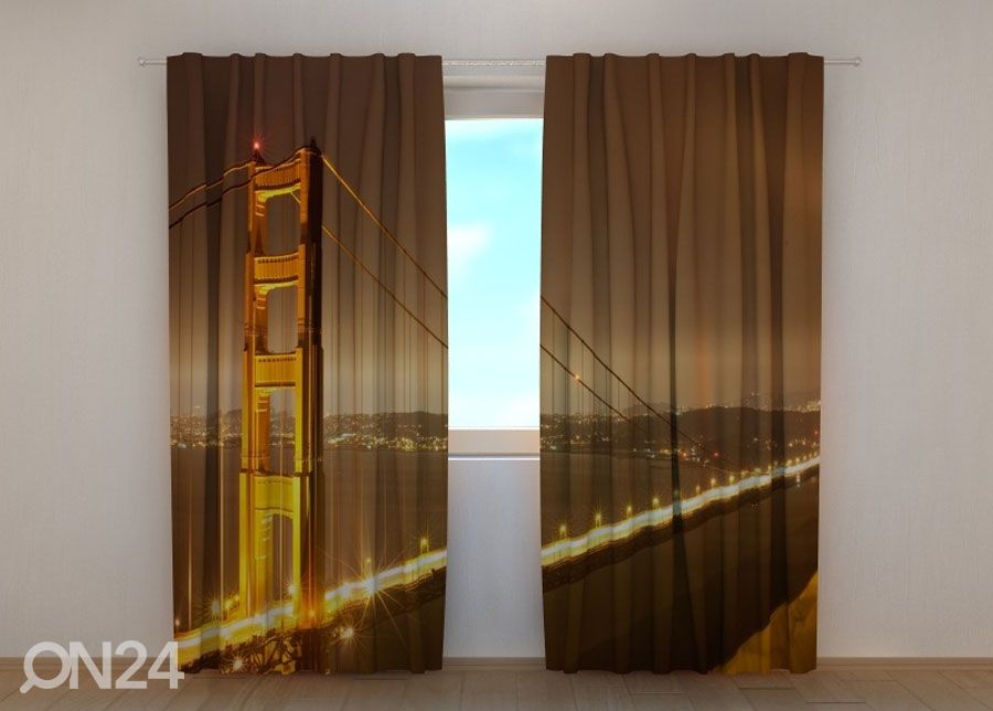 Poolpimendav kardin Bridge 2, 240x220 cm suurendatud