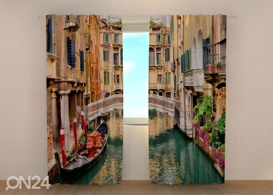 Poolpimendav kardin Bridge in Venice 240x220 cm suurendatud