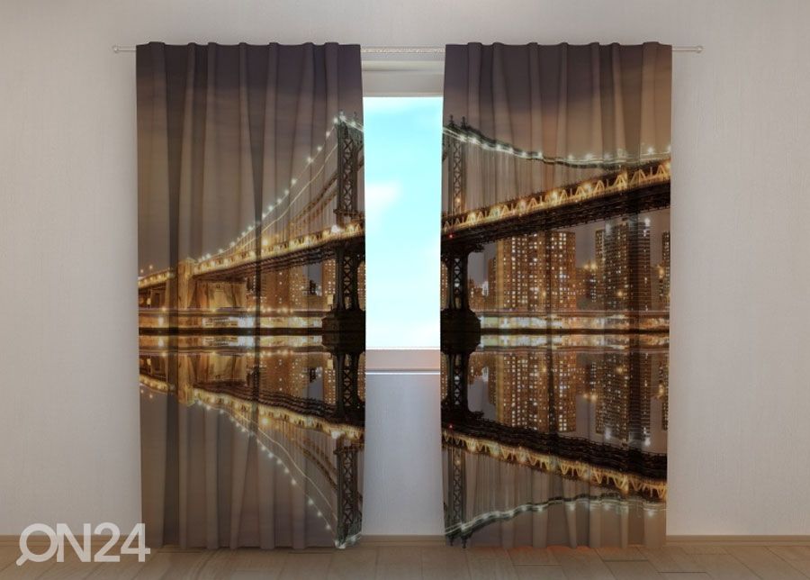 Poolpimendav kardin Brooklyn Bridge 2 suurendatud