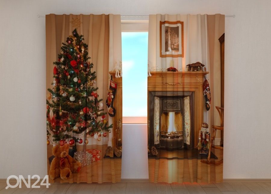 Poolpimendav kardin Fireplace suurendatud