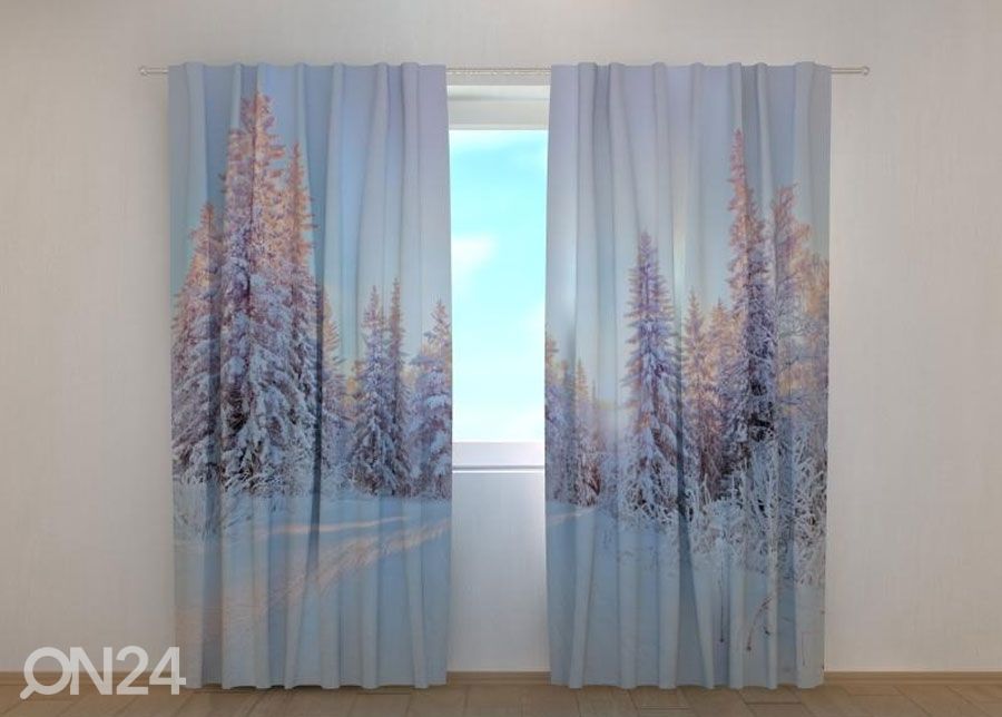 Poolpimendav kardin Winter Tale 240x220 cm suurendatud