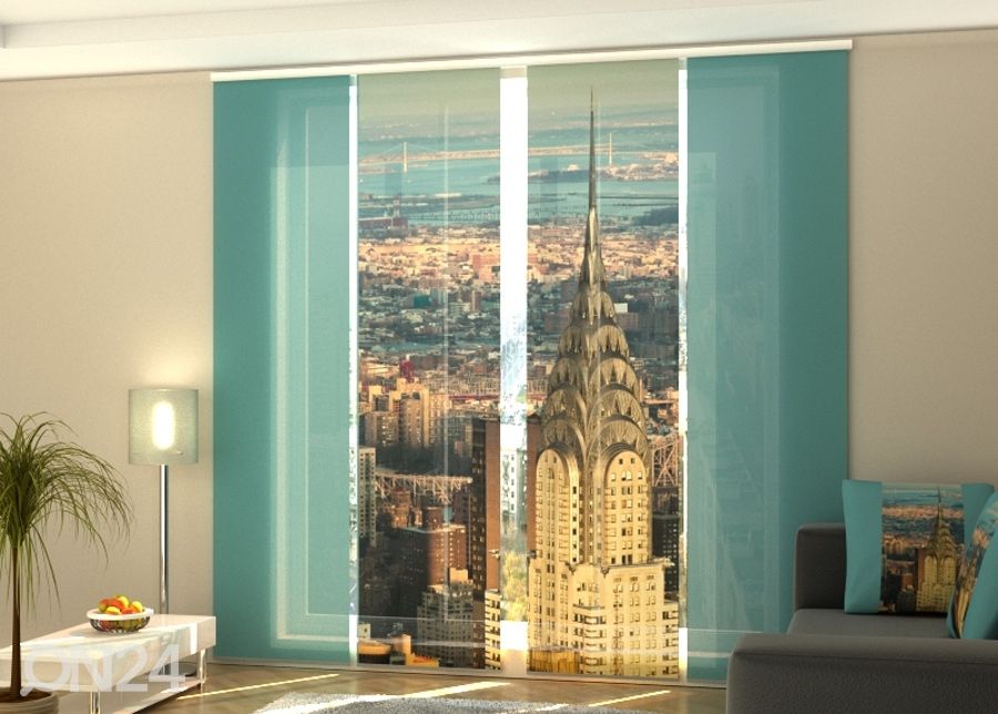 Poolpimendav paneelkardin Chrysler Building 1 240x240 cm suurendatud