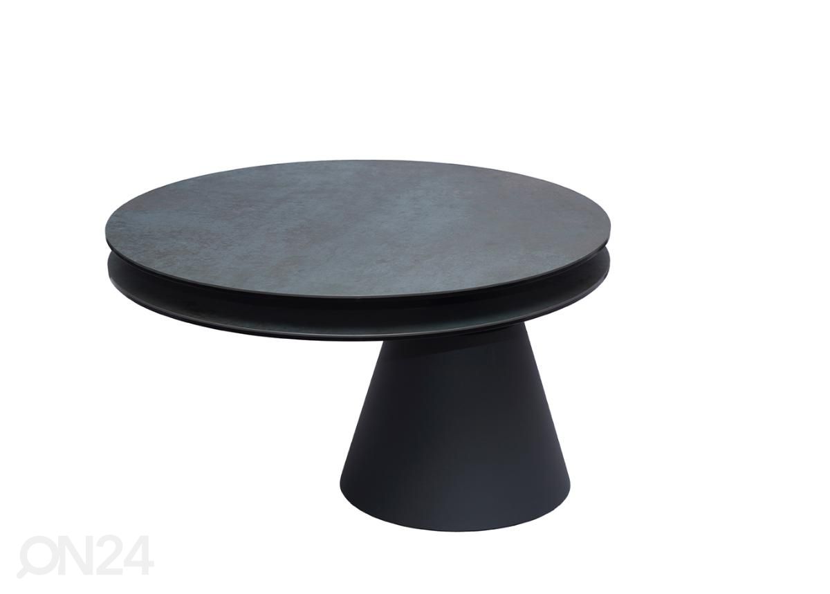 Pöörlev diivanilaud Ø74 cm suurendatud